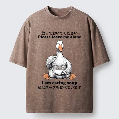 Tokyo-Tiger Funny Soup Duck Meme Washed T-Shirt