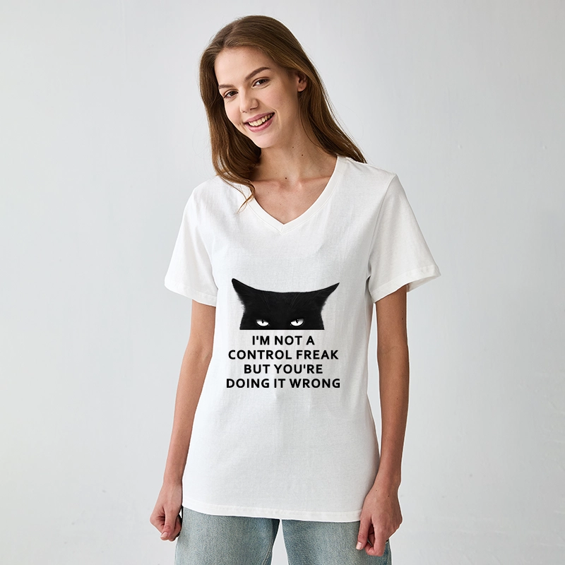 Tokyo-Tiger Control Freak Funny V-Neck Classic T-Shirt