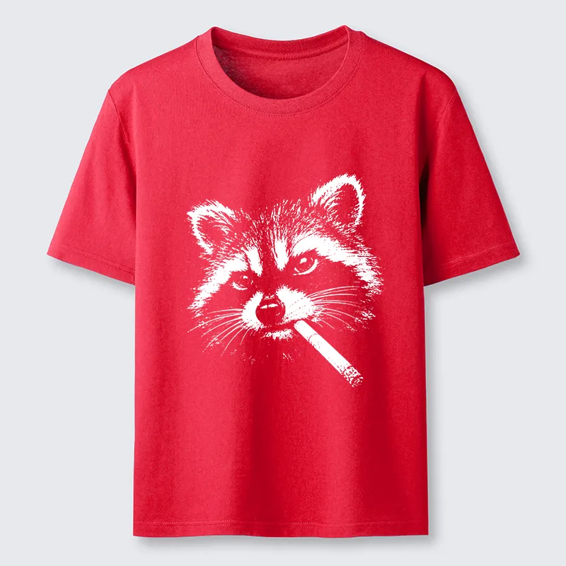 Tokyo-Tiger Vintage Smoking Raccoon Classic T-Shirt