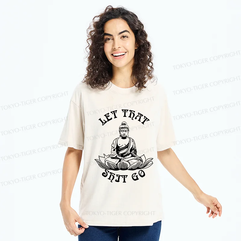 Tokyo-Tiger Interesting Buddhai Washed T-Shirt