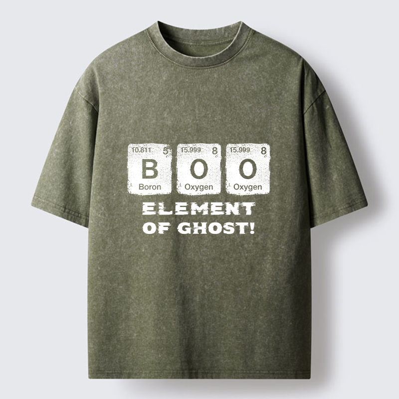 Tokyo-Tiger Ghost Chemistry Element Washed T-Shirt