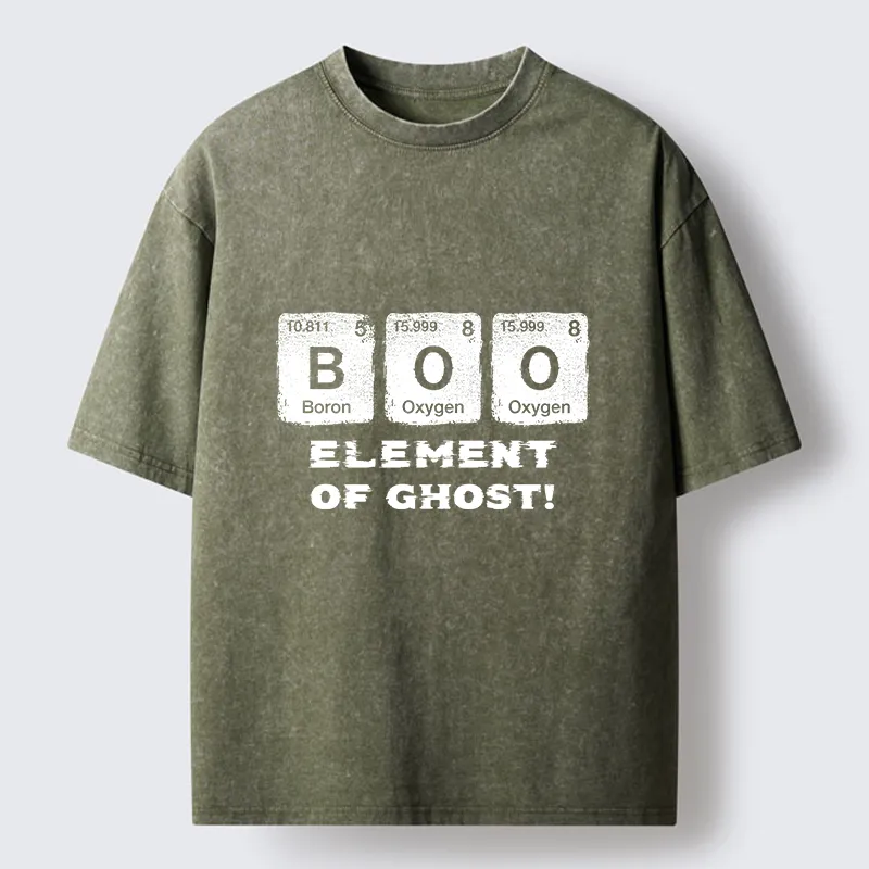 Tokyo-Tiger Ghost Chemistry Element Washed T-Shirt