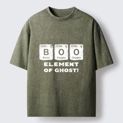 Tokyo-Tiger Ghost Chemistry Element Washed T-Shirt