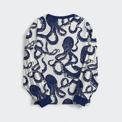 Tokyo-Tiger Ocean Octopus Family Pajama Sets