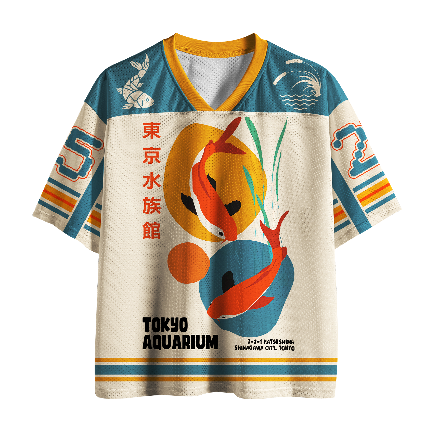 Tokyo-Tiger Koi Flow Mesh Jersey