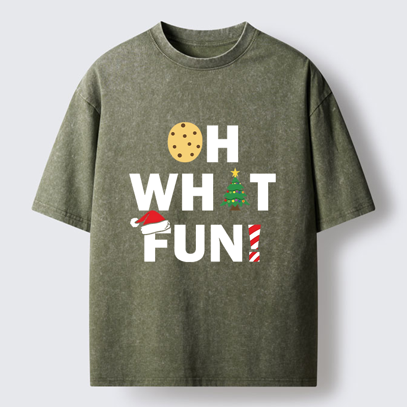 Tokyo-Tiger Christmas Funny Season Vibe Washed T-Shirt
