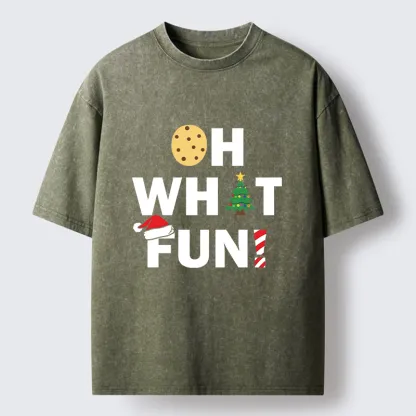 Tokyo-Tiger Christmas Funny Season Vibe Washed T-Shirt