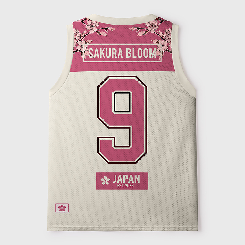 Tokyo-Tiger Sakura Bloom Mesh Tank Top