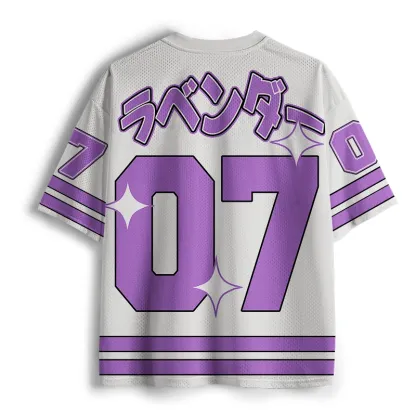 Tokyo-Tiger Japanese Lavender Mesh Jersey