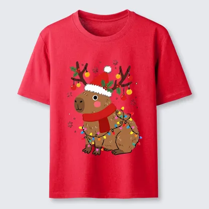 Tokyo-Tiger Cute Christmas Capybara Classic T-Shirt