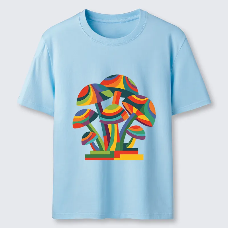 Tokyo-Tiger Colorful Mushroom Art Classic T-Shirt