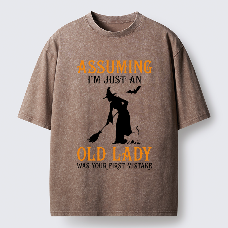 Tokyo‑Tiger Witch Attitude Meme Washed T‑Shirt