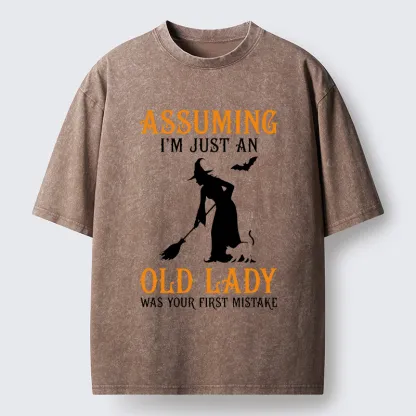Tokyo‑Tiger Witch Attitude Meme Washed T‑Shirt