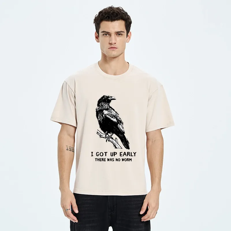 Tokyo-Tiger Early Raven Meme Washed T-Shirt