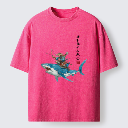 Tokyo-Tiger  Wave Conqueror Washed T-Shirt