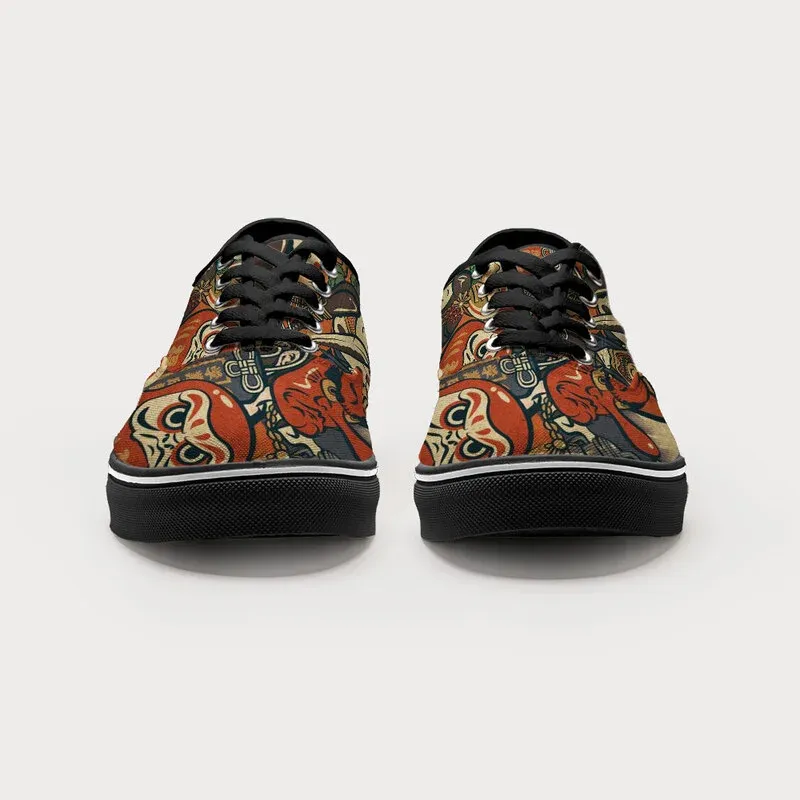 Tokyo-Tiger Japanese Traditional Elements Canvas Shoes
