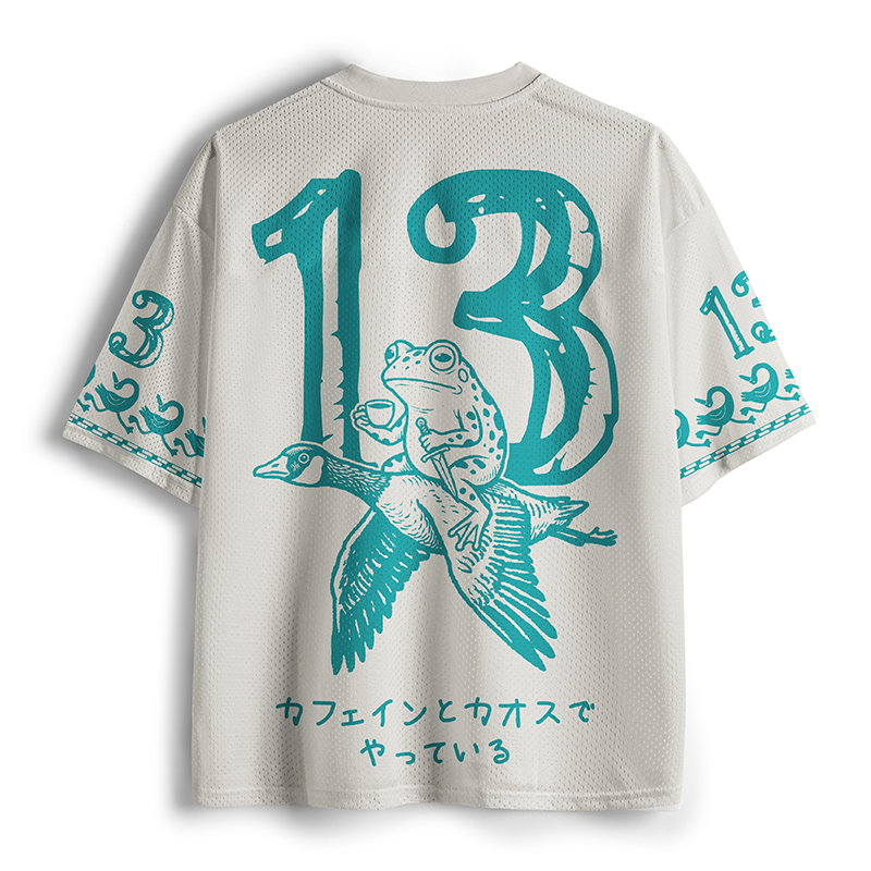 Tokyo-Tiger Running On Caffeine And Chaos Mesh Jersey