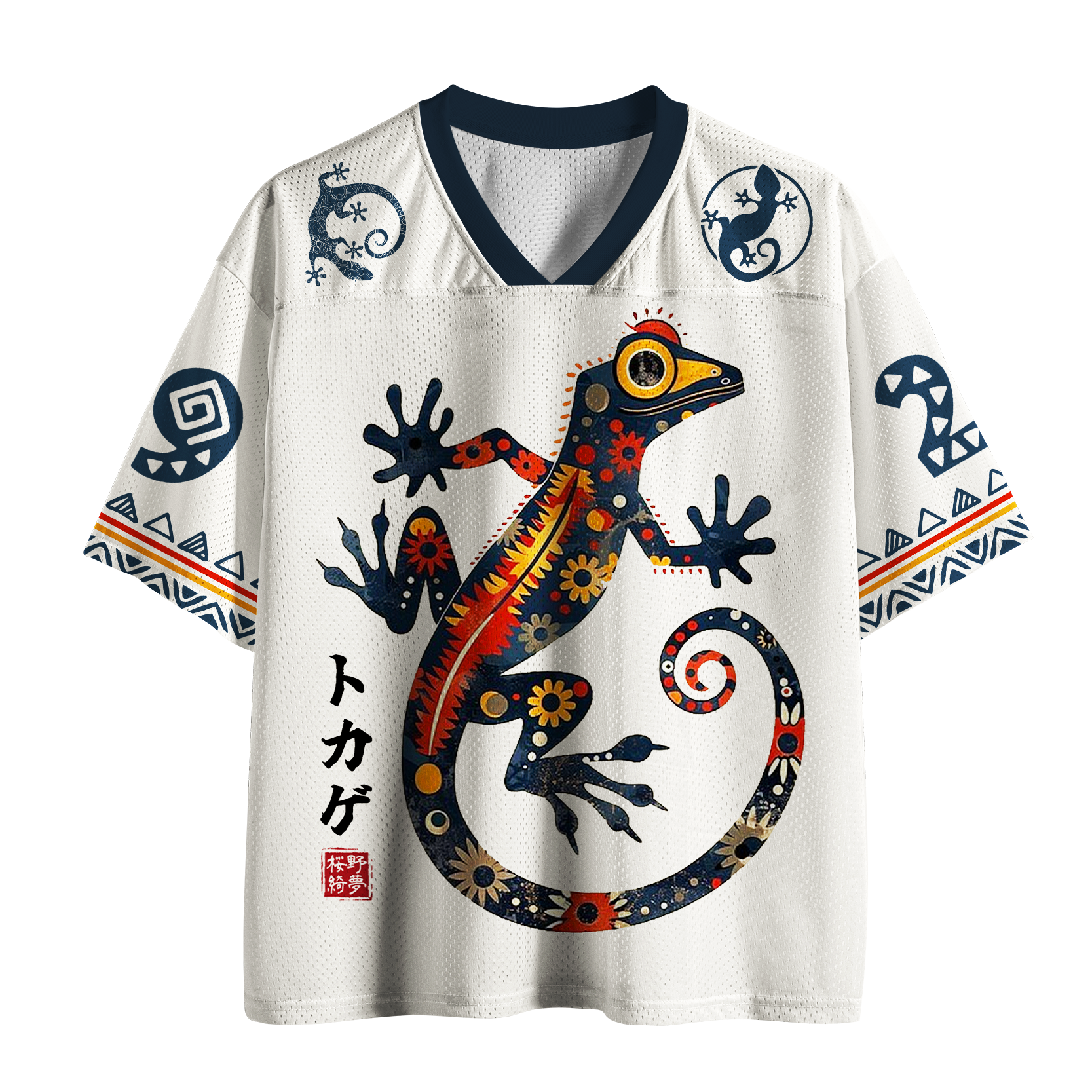 Tokyo-Tiger Tribal Tokage Mesh Jersey