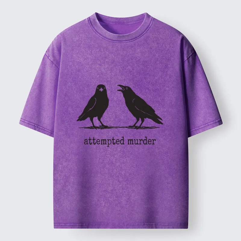 Tokyo-Tiger Funny Crow Meme Argument Washed T-Shirt