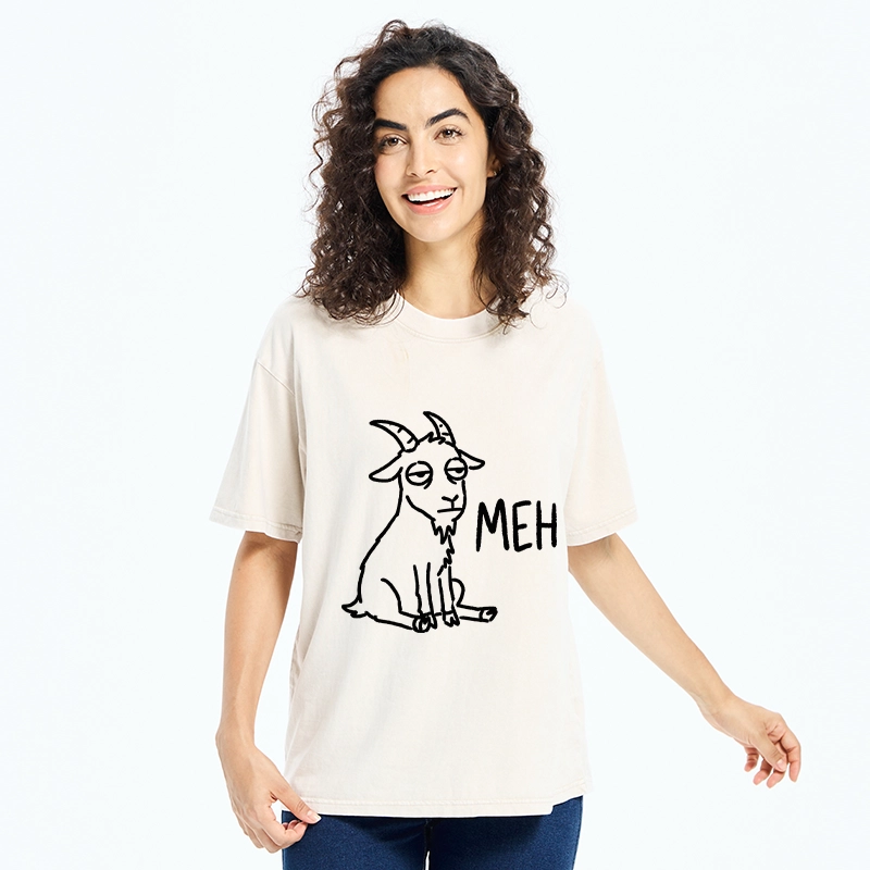 Tokyo-Tiger Funny Goat Meme Washed T-Shirt