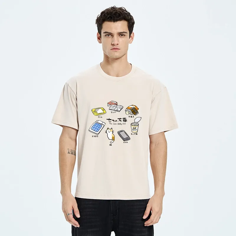 Tokyo-Tiger My Favorite Chill Hobby Collection Washed T-Shirt