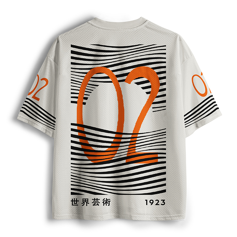 Tokyo-Tiger Minimalist Art Sun Mesh Jersey