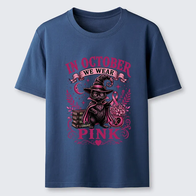 Tokyo-Tiger Witch Cat Breast Cancer Awareness Classic T-Shirt