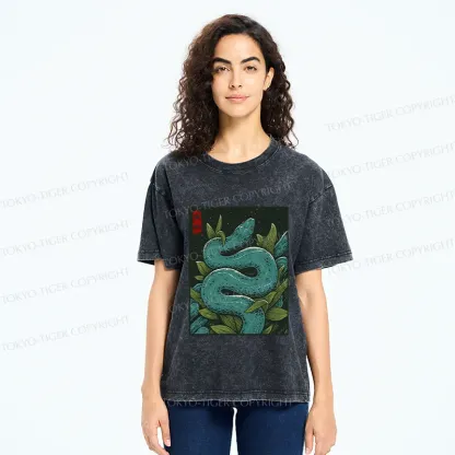 Tokyo-Tiger Vintage Python Washed T-Shirt