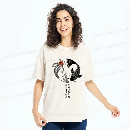 Tokyo-Tiger Japanese Lucky Fish Washed T-Shirt
