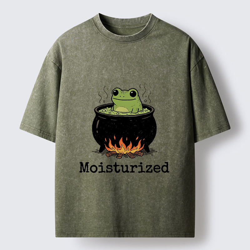 Tokyo-Tiger Funny Frog In A Pot Meme Washed T-Shirt