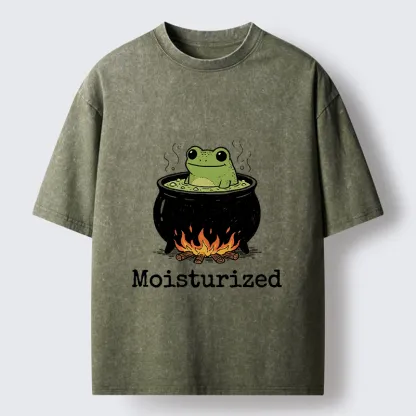 Tokyo-Tiger Funny Frog In A Pot Meme Washed T-Shirt
