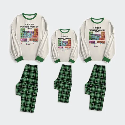 Tokyo-Tiger Periodic Table Of Dogs Family Pajama Sets