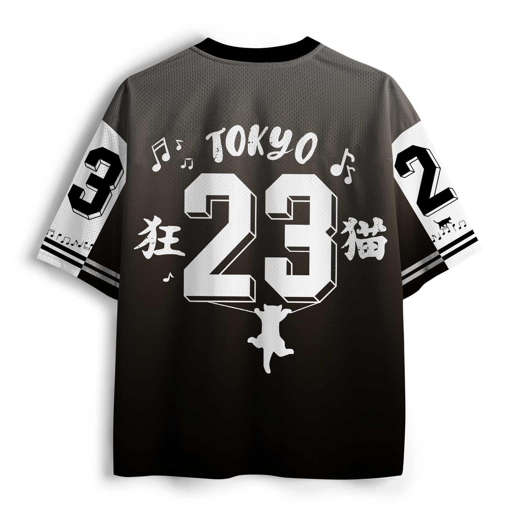 Tokyo-Tiger Retro Groove "Kyo-Neko" Mesh Jersey