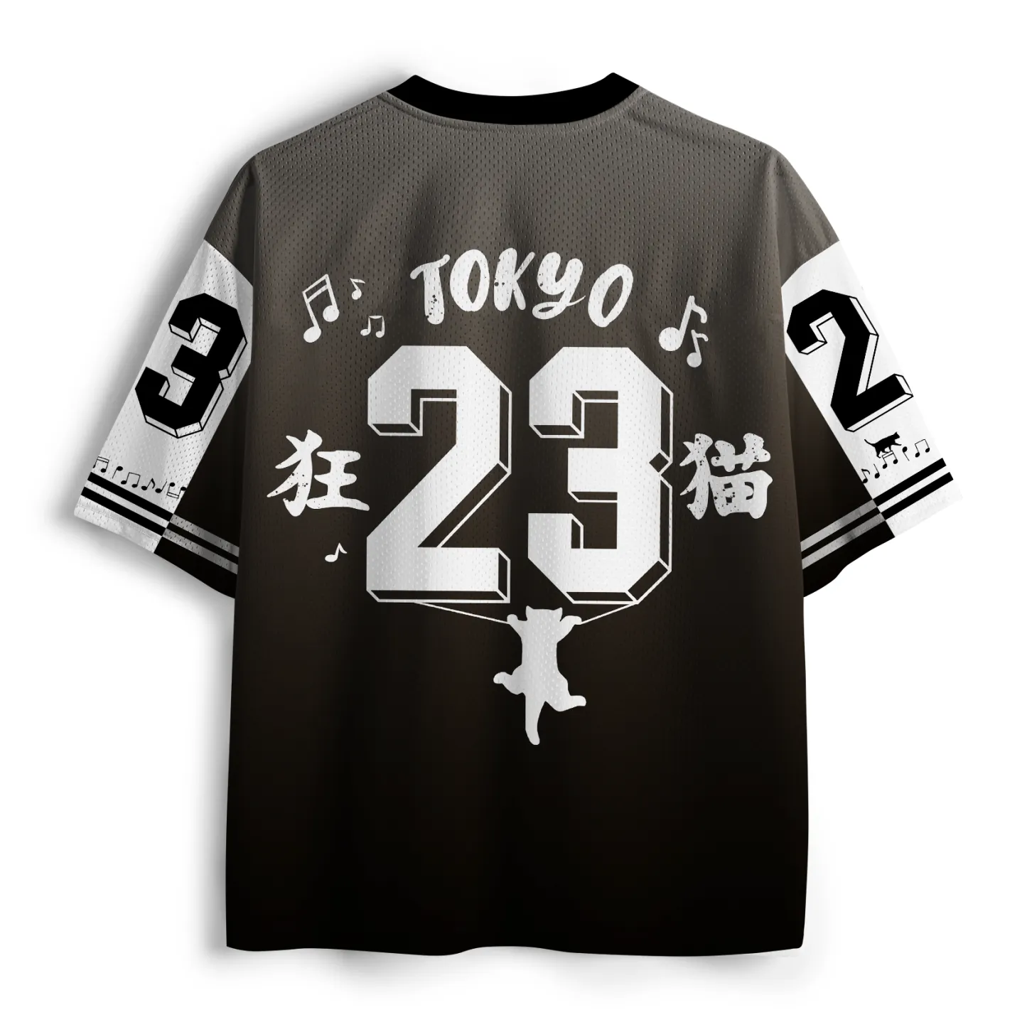 Tokyo-Tiger Retro Groove "Kyo-Neko" Mesh Jersey