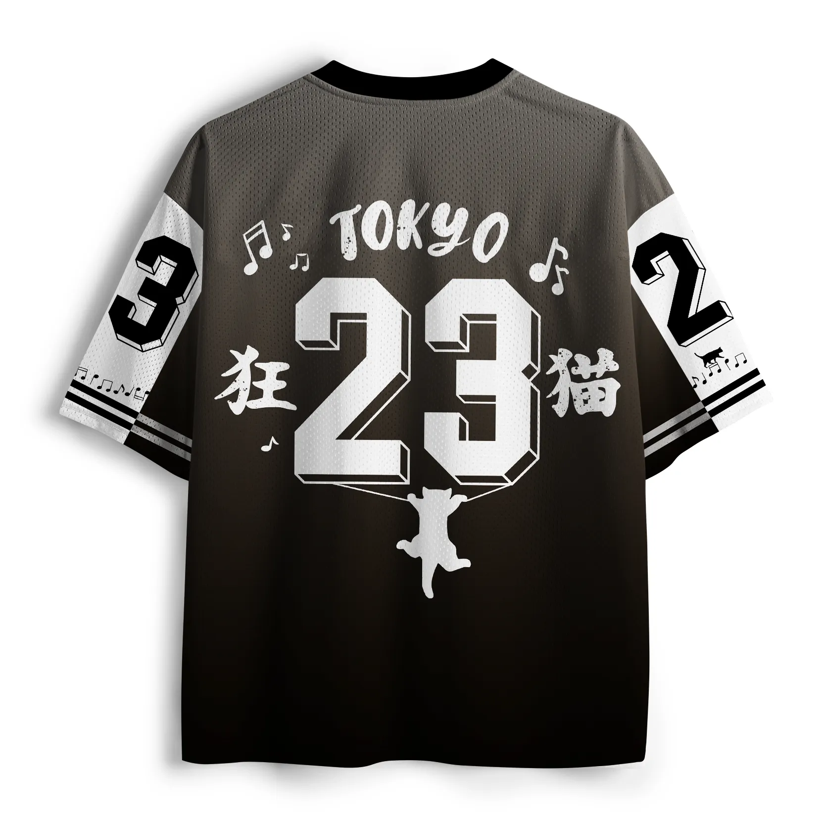 Tokyo-Tiger Retro Groove "Kyo-Neko" Mesh Jersey