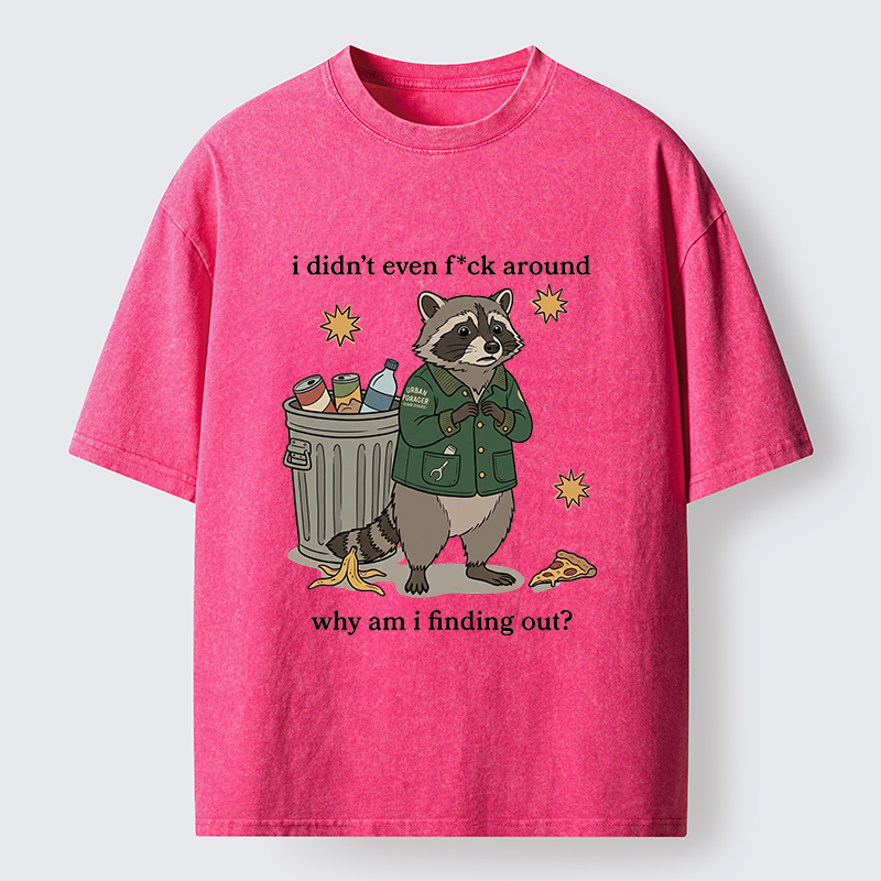 Tokyo-Tiger Funny Confused Raccoon Meme Washed T-Shirt