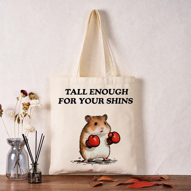 Tokyo-Tiger Meme Hamster With Boxing Gloves Tote Bag
