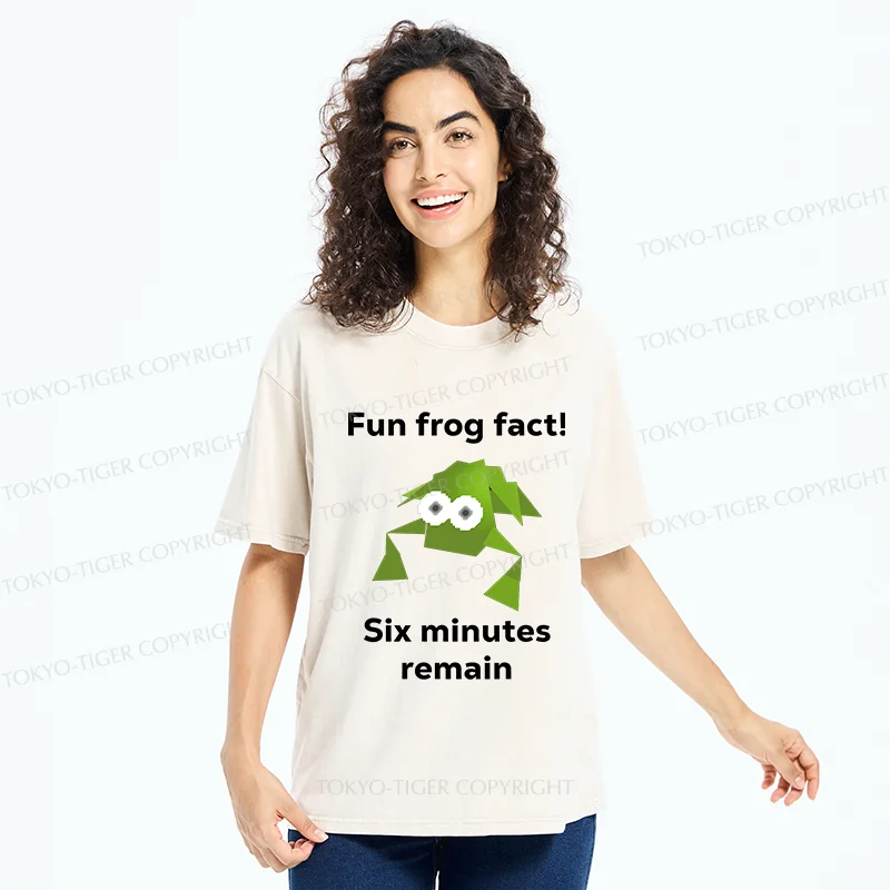Tokyo-Tiger Funny Frog Kanji Washed T-Shirt