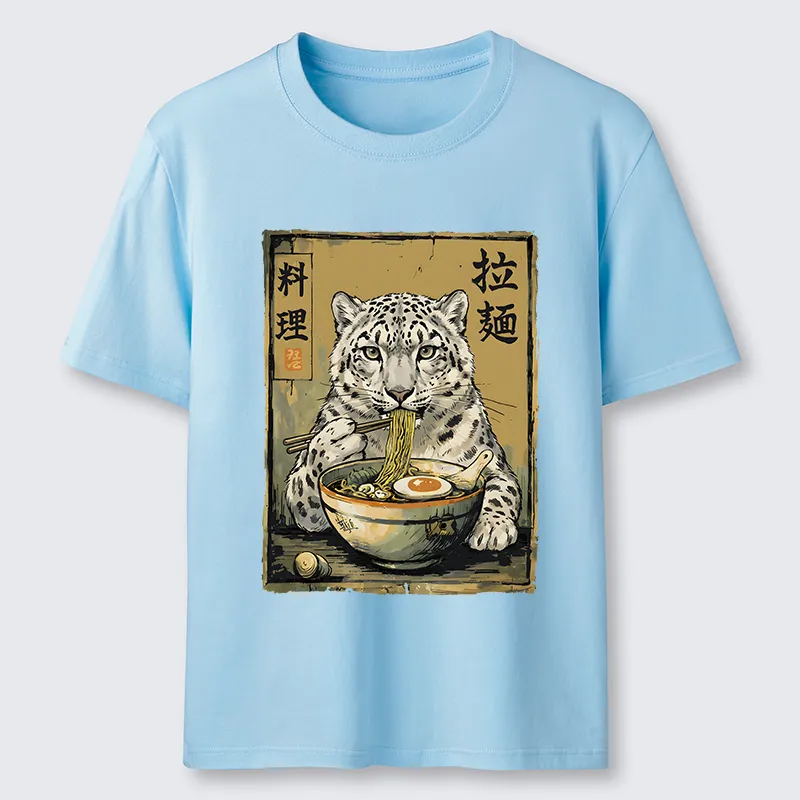 Tokyo-Tiger Ramen Snow Leopard Meme Classic T-Shirt