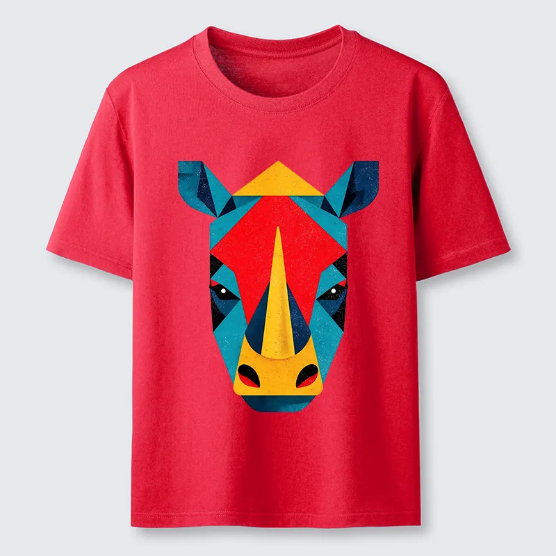 Tokyo-Tiger Geometric Rhino Art Classic T-Shirt