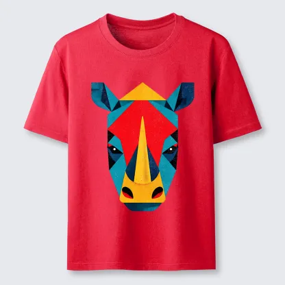 Tokyo-Tiger Geometric Rhino Art Classic T-Shirt