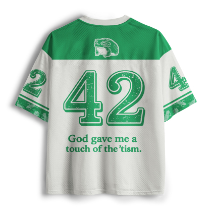 Tokyo-Tiger God Gave Me A Touch Of The 'tism Mesh Jersey
