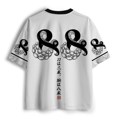 Tokyo-Tiger Samurai Octopus Warrior Mesh Jersey