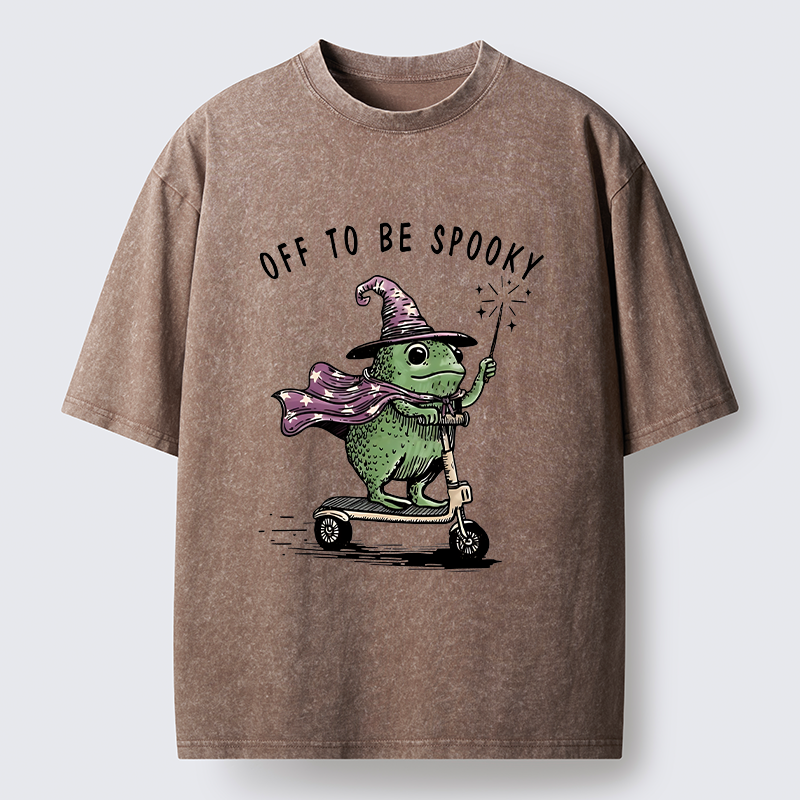 Tokyo‑Tiger Heading To Halloween Washed T‑Shirt