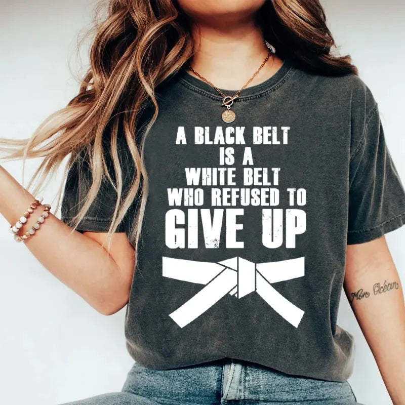 Tokyo-Tiger A Black Belt Japan Washed T-Shirt-tokyo-tiger