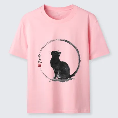 Tokyo-Tiger Traditional Zen Ink Cat Classic T-Shirt
