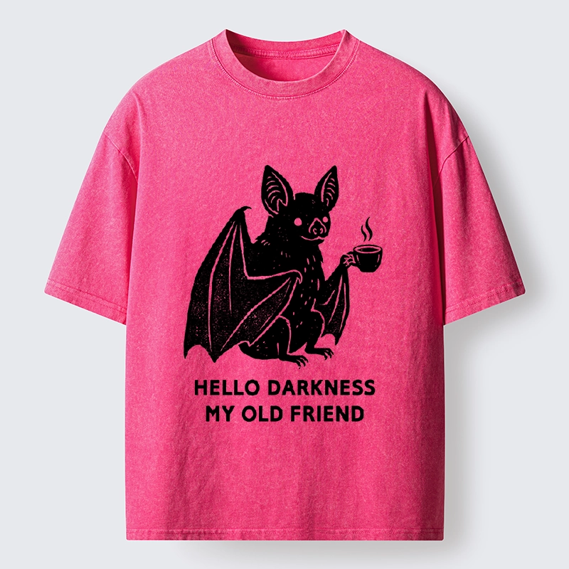 Tokyo‑Tiger Funny Coffee Bat Washed T‑Shirt