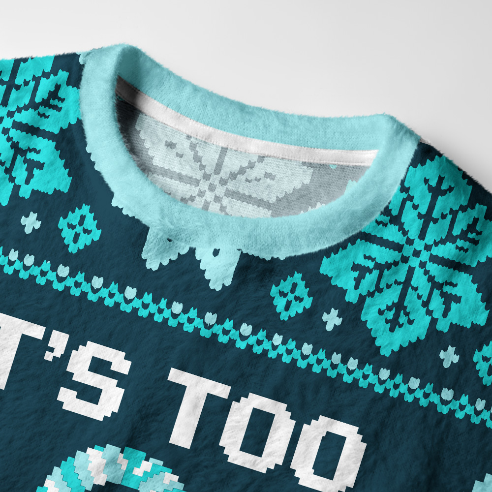 Tokyo-Tiger Too Peopley Outdoors Fuzzy Christmas Ugly Sweatshirt