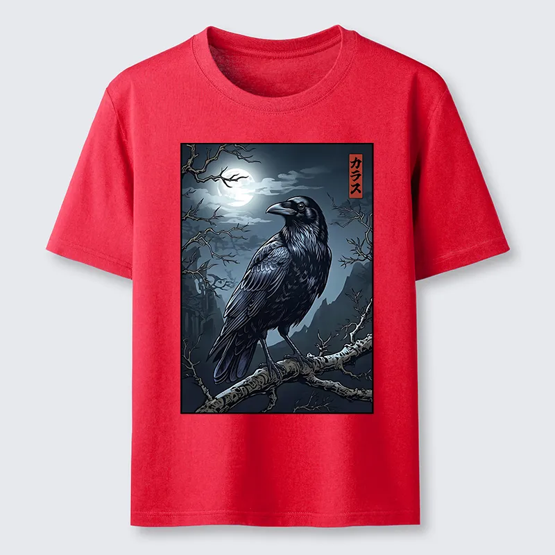 Tokyo-Tiger Full Moon Crow Vibe Classic T-Shirt