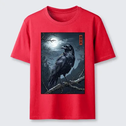 Tokyo-Tiger Full Moon Crow Vibe Classic T-Shirt